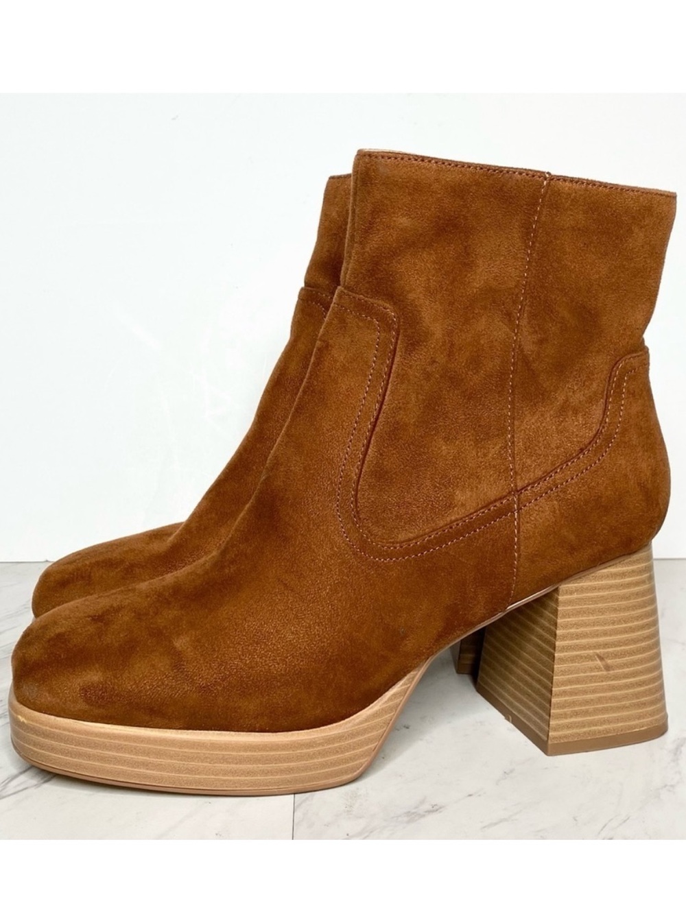 BP Keyla Brown Platform Bootie 10M